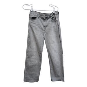 Hudson jeans womens size 27 gray noa high rise straight ankle jean dre wash